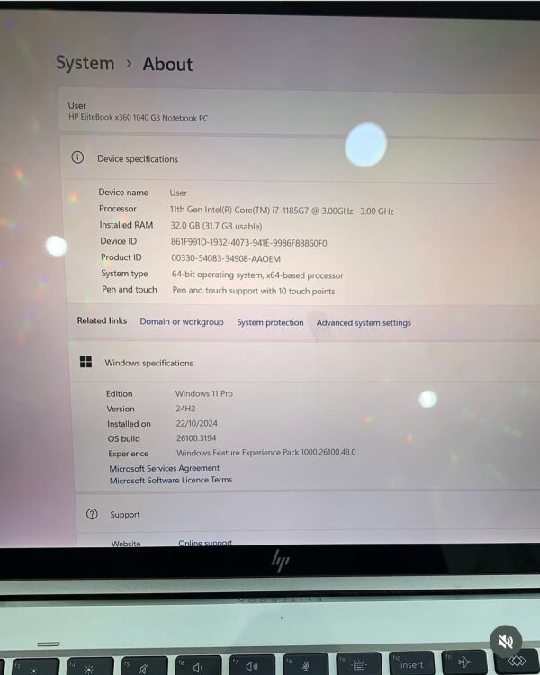 HP EliteBook 1040 G8 x360 | Core i7 32GB RAM 512GB SSD Ultra Slim Business Laptop (UK Used)