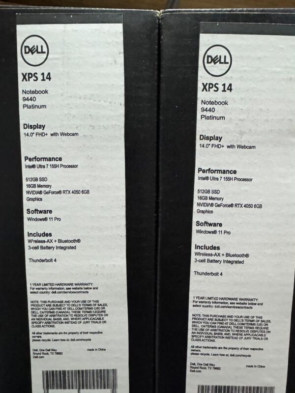 Dell XPS 14 9440 (2024) - Intel Core Ultra 7, RTX 4050, 16GB RAM, 512GB SSD